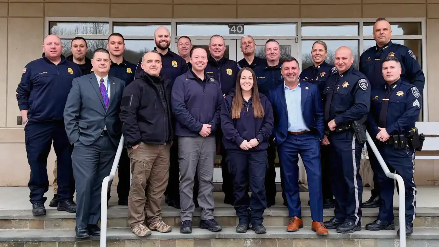 Members of the Sheriff's Office Kent and Carmel Police Departments.