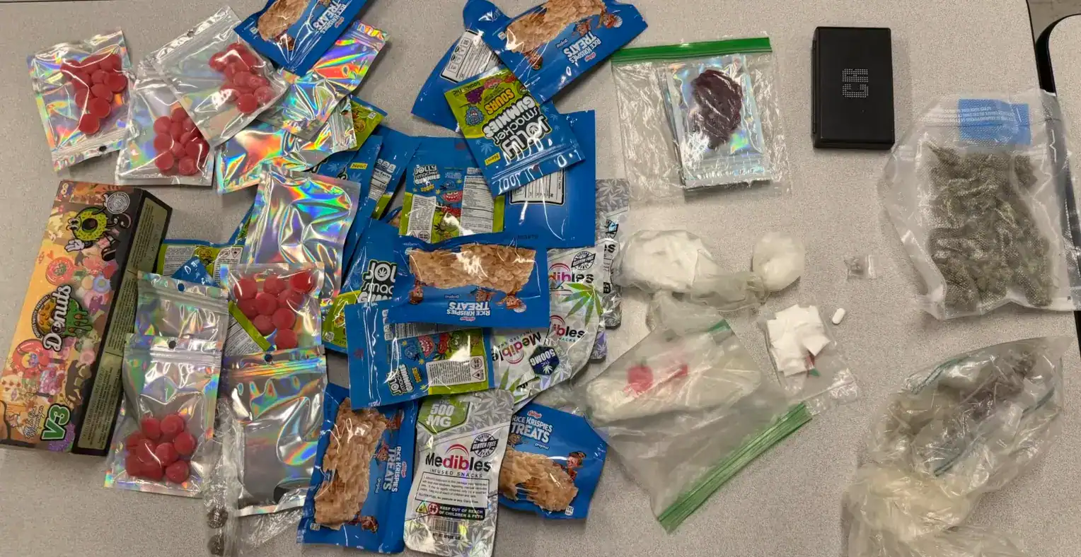 Drugs siezed zed during a traffic stop